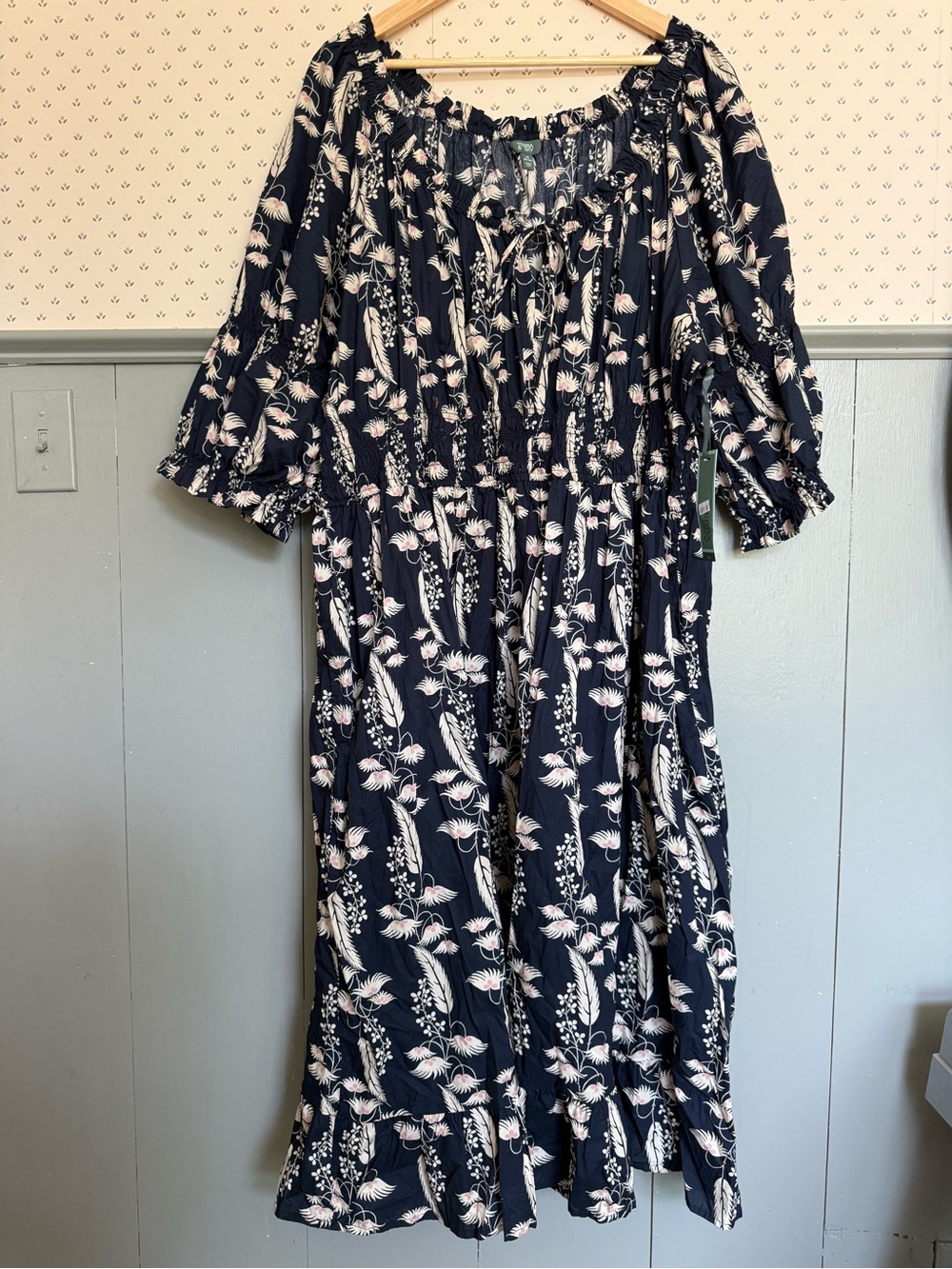 NWT 100% cotton dress 4X